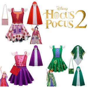 Hocus Pocus Kids Winifred & Sarah Sanderson Cosplay Halloween Costume