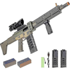 Realistic Toy Gun for Nerf Guns Darts - Auto Sniper Rifle w/ Scope 100