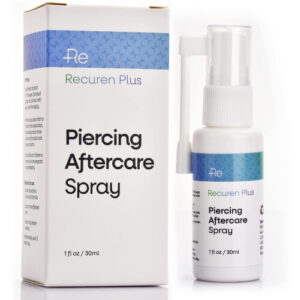 Recuren Plus Piercing Aftercare Spray - Shrink Bumps Ears, Nose, Navel