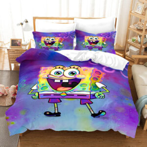 SpongeBob SquarePants Kids Bed Linen 3D Duvet Cover Set-Single/Double