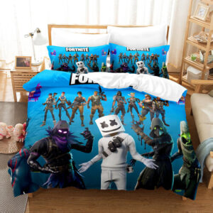 Fortnite Bedding (25) Cartoon Quilt Cover Kids Single (135x200 cm)