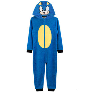 Sonic The Hedgehog Onesie Kids Boys Pajamas - Soft All-in-One PJs