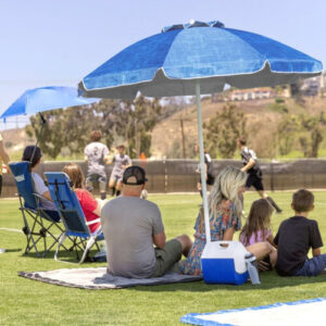 Sport-Brella Beach Umbrella Heathered Blue - Outdoor Shade Canopy