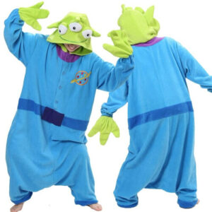 Toy Story Alien Unisex Cartoon One-Piece Pajamas for Kids, Soft