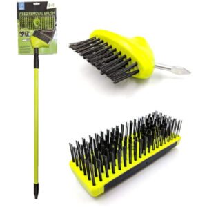 Weed Remover Tool: Wire Brush, Metal Broom & Scraper - Patio, Driveway