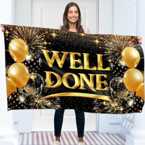Congratulations Banner - Graduation Decorations | Well Done Banner